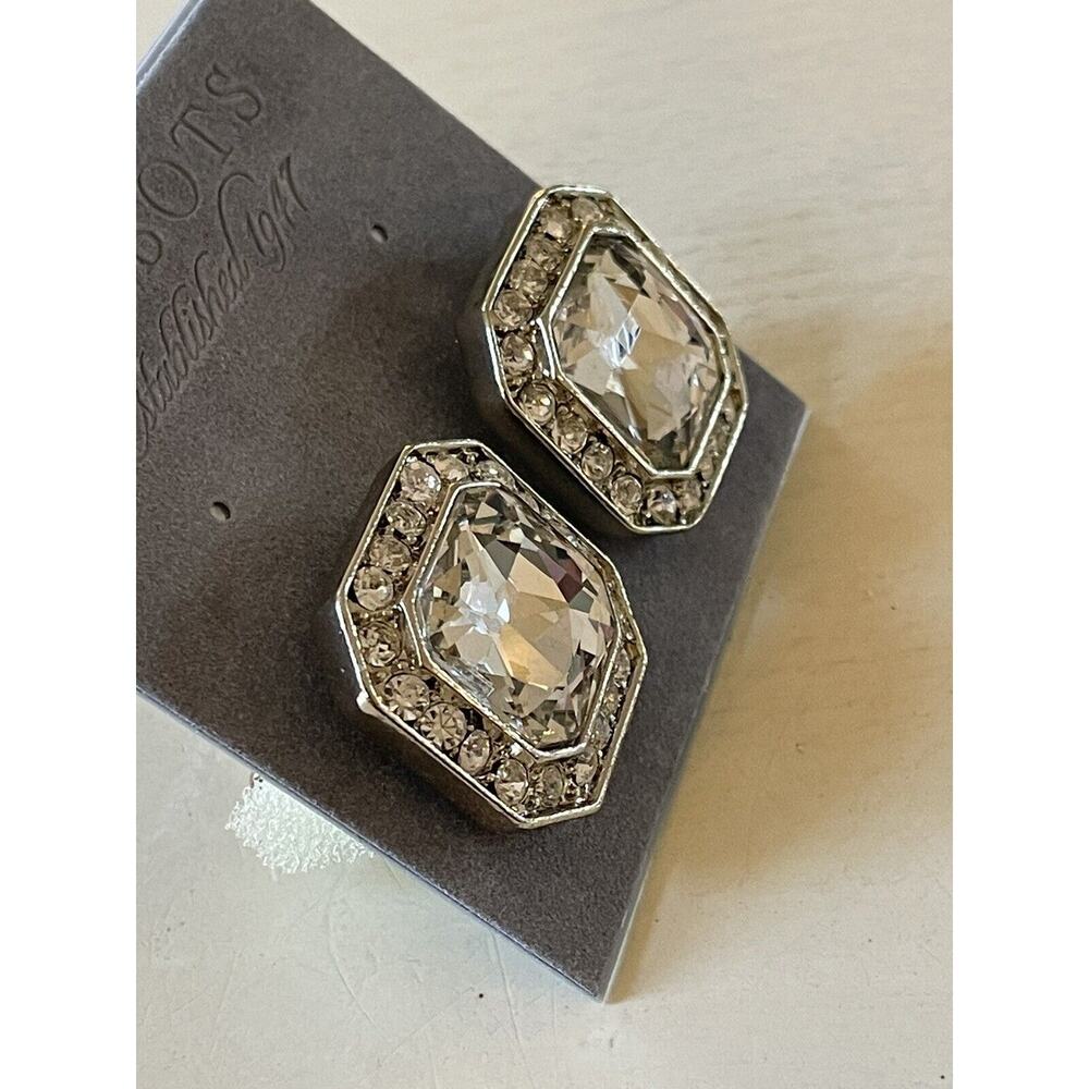 Talbots Crystal Rhinestone Cufflinks New NWT - Picture 3 of 4